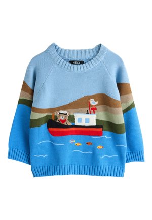Next, CREW NECK - Maglione - blue boat