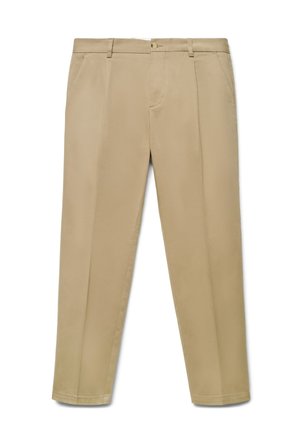 Calliope, PANTALONE LUNGO TINTA UNITA - Trousers - beige scuro