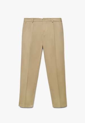 Calliope, PANTALONE LUNGO TINTA UNITA - Trousers - beige scuro