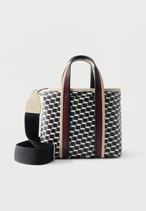 MINI ARCHI - Handbag - black/white/burgundy