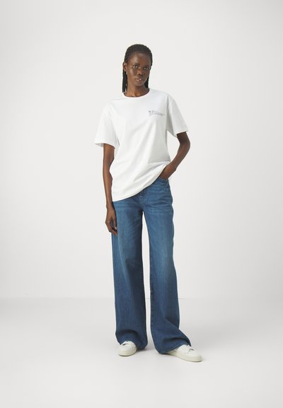 3x1 FLIP JEAN WIDE LEG - Ravne kavbojke - midstone