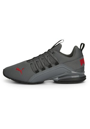 Puma AXELION REFRESH - Løbesko til landevejen - black/cool dark gray/red