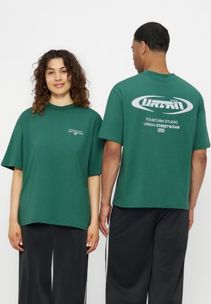 YOURTURN UNISEX URTURN REGULAR FIT - Μπλουζάκι με στάμπα - dark green