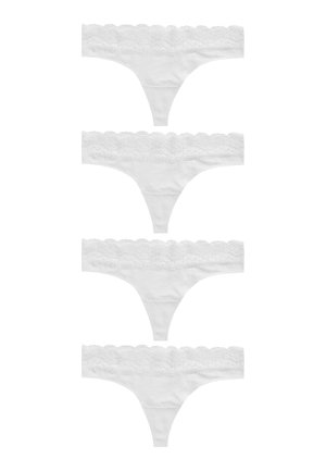 MONOCHROME KNICKERS FOUR PACK - String - white