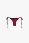 GATHERED - BIKINI BOTTOMS - Bas de bikini - dark red