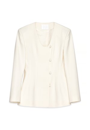 NA-KD ROUND NECK - Suknjič - snow white