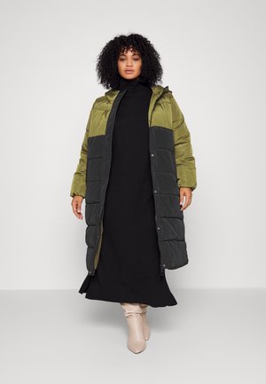 CARBECCA LONG PUFFER - Téli dzseki - dark olive