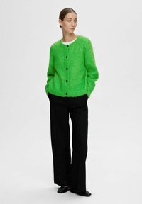 Selected Femme SLFLULU CARDIGAN - Chaqueta de punto - classic green