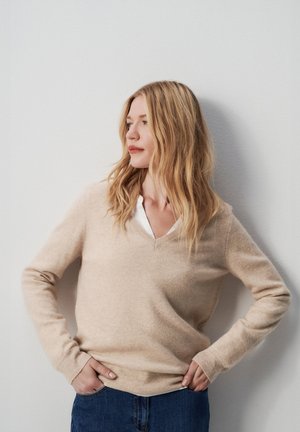 FRENCH FASHION ELEGANT MODERN - Pullover - beige