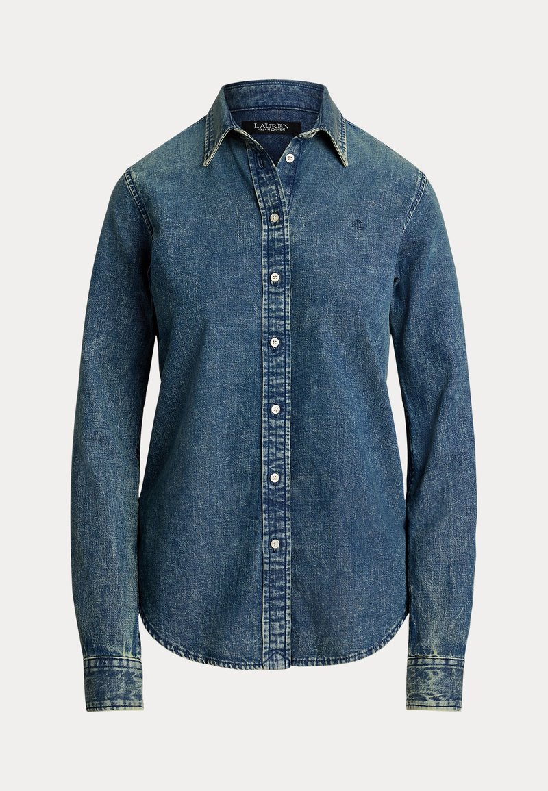 Lauren Ralph Lauren Classic Fit Denim Shirt - Button-down blouse - haze ...