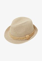 damesdop Marjanne zwart sisal - Bonnet hoeden damesdop Marjanne zwart sisal - Bonnet hoeden