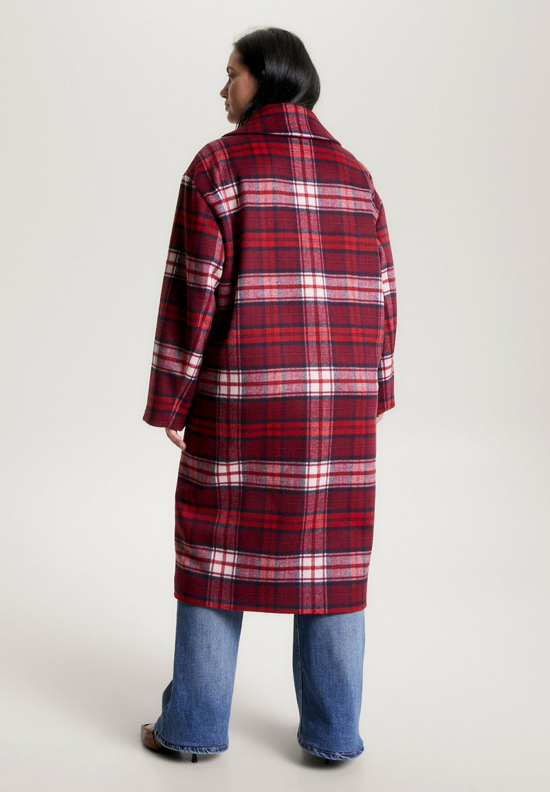 Tommy Hilfiger Curve CURVE TARTAN MONOGRAM - Klassischer Mantel 
