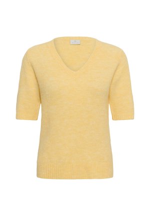 Kaffe, KAFFE KAIRIS V NECK PULLOVER - T-shirt basique - sunlight