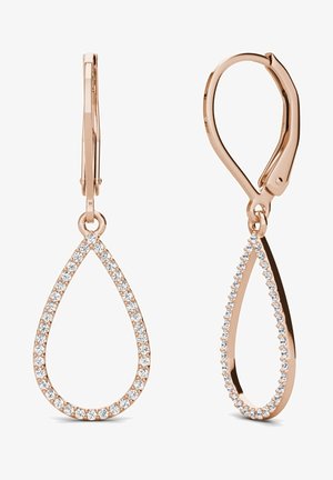MYC Paris BOUCLES LAELIA DANGLING - Orecchini - couleur or rose /cristal