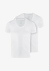 Daily Comfort 2-Pack Deep V Neck - Undershirt - white