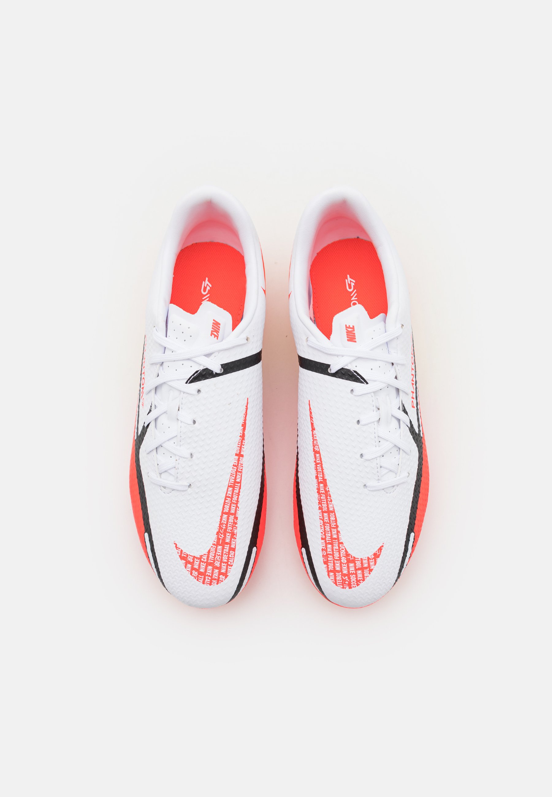 Nike Performance PHANTOM GT2 ACADEMY FG/MG - Voetbalschoenen met kunststof  noppen - white/bright crimson/volt/wit - Zalando.nl