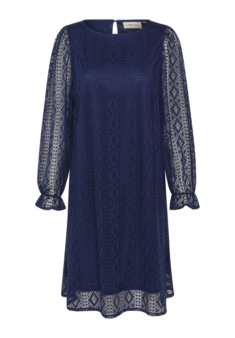 Cream Jurk blauw