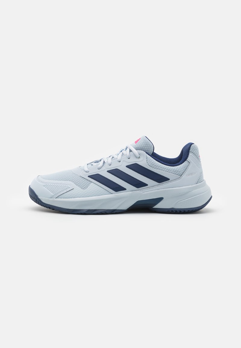 adidas Performance COURTJAM CONTROL 3 - Sapatilhas para ténis em terra batida - halo blue/dark blue/team shock pink 2