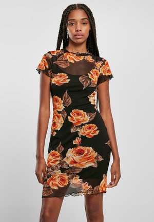 DAMEN  - Robe fourreau - mangorose