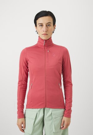 Didriksons SIEBYL FULL ZIP - Sweater met rits - pink blush