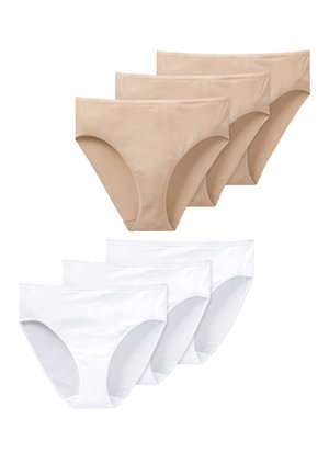 6-PACK ESSENTIALS - Trusser - weiss beige