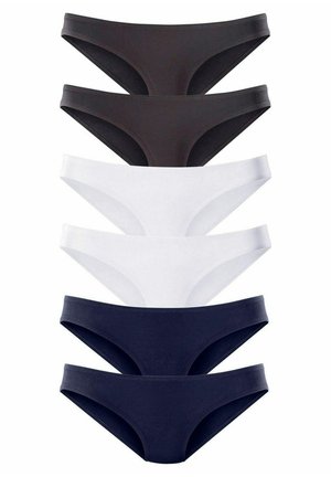 LASCANA 6 PACK - Briefs - marine/schwarz/weiß