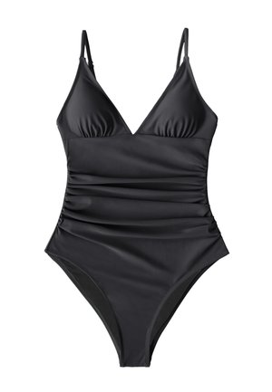 Cupshe, CLASSIC TUMMY CONTROL SWIMSUIT - Costume da bagno - black
