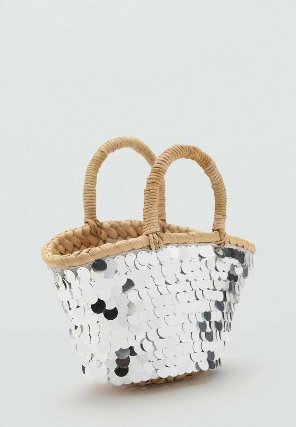 MINI À PAILLETTES - Handbag - argent3