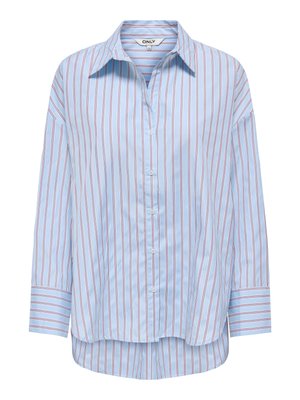 ONLY, ONLOREGON ALVA LS REG SHIRT NOOS WVN - Blúzka so zapínaním na gombíky - dusty blue