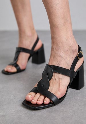 Stuart Weitzman IBIZA SLINGBACK  - Sandalias - black