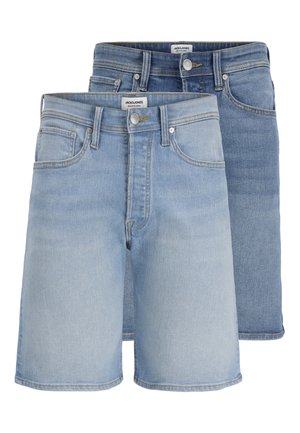 Jack & Jones, RICK ORIGINAL 2 PACK - Kratke hlače od trapera - blue denim/light blue denim
