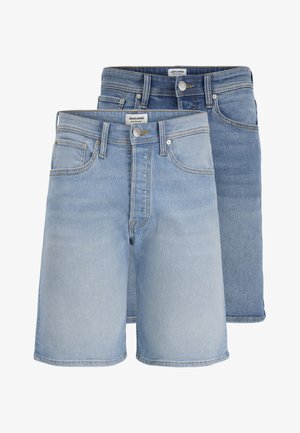 Jack & Jones, RICK ORIGINAL 2 PACK - Kratke hlače od trapera - blue denim/light blue denim