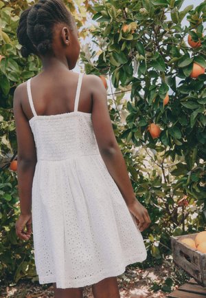 Next, REGULAR FIT - STRAPPY BRODERIE DRESS  . - Jurk - white