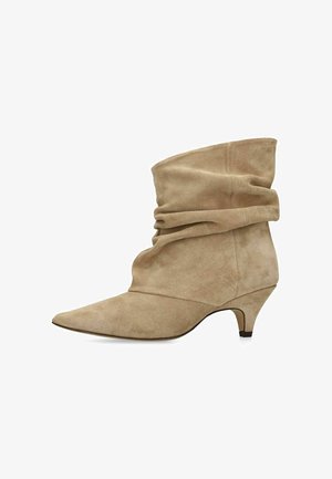 Manfield, Classic ankle boots - beige