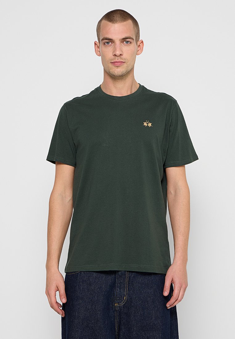 LA MARTINA T-shirt basic groen LA MARTINA T-shirt basic groen