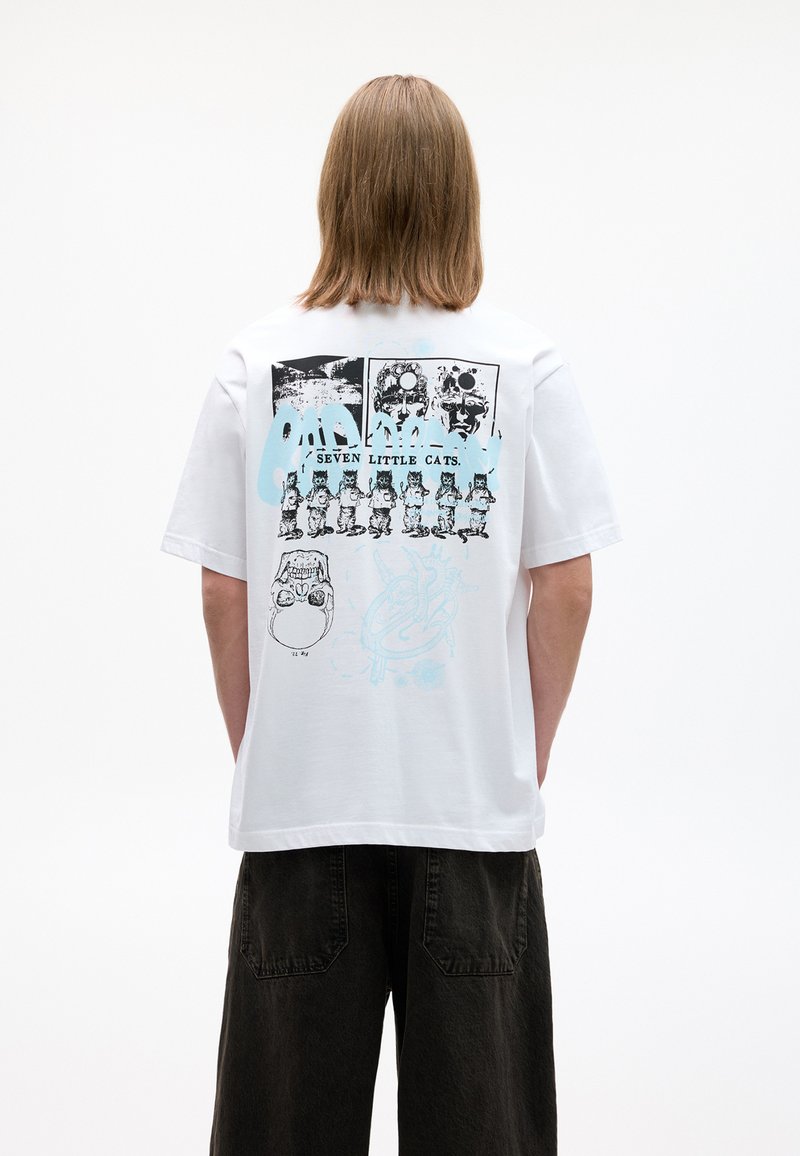Sweat à Capuche Femme Hiver - Polaire Imprimé Animal, Grande Poche, Confort Streetwear Sweat Shirt Blanc Décontracté Quotidien