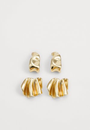 PCRINA EARRINGS 2 PACK  - Øredobber - gold-coloured
