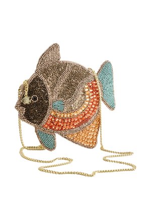 Next, BEADED FISH PURSE MINI BAG . - Pikkulaukku - brown