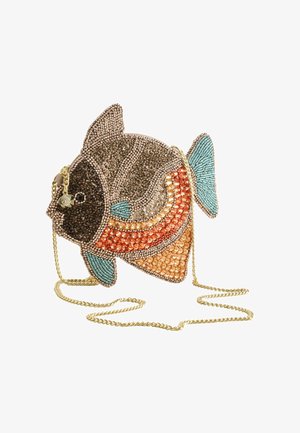 Next, BEADED FISH PURSE MINI BAG . - Väike käekott - brown