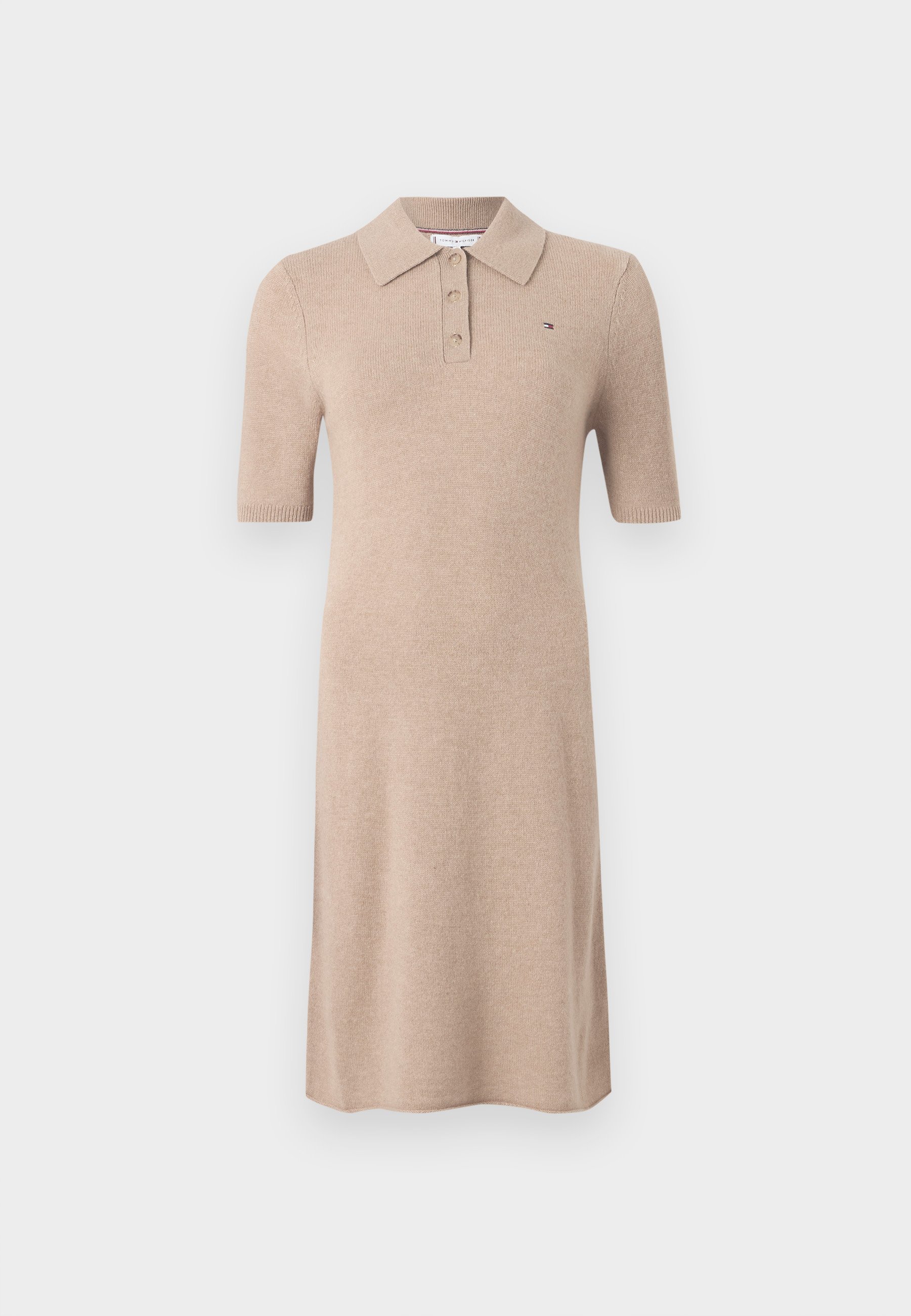 Tommy Hilfiger SOFT DRESS - Pletené šaty - safari heather
