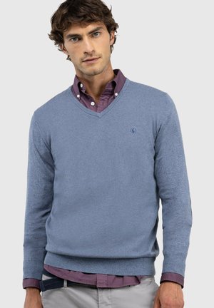 El Ganso, JERSEY CUELLO PICO CODERAS - Jersey de punto - azul