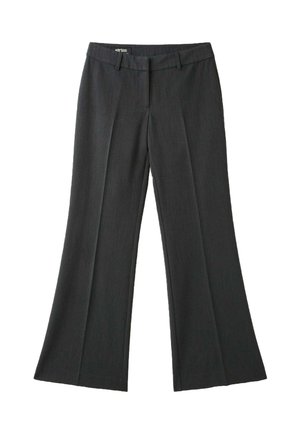 Stradivarius, LOW-RISE STRAIGHT SMART TROUSERS - Pantalon classique - mottled dark grey