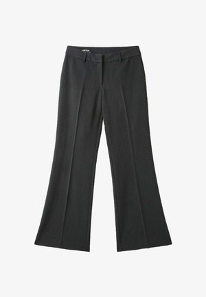 Stradivarius, LOW-RISE STRAIGHT SMART TROUSERS - Pantalon classique - mottled dark grey