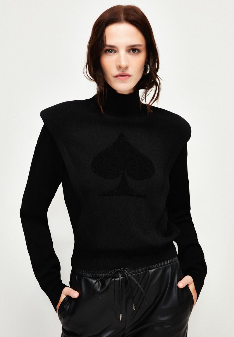 adL KNITWEAR SWEATER - Strickpullover - black