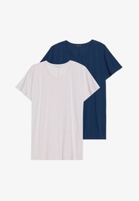 Selected, light pink/dark blue