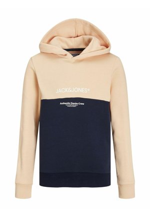 COLOUR BLOCKING  - Kapucnis pulóver - apricot ice