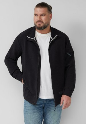 Sweater met rits - schwarz