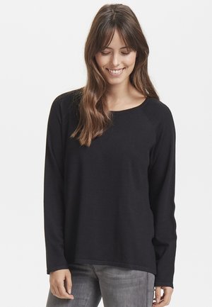 ANNEMARIE SOLID - Strickpullover - black