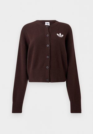 adidas Originals, ESSENTIALS KNIT CARDIGAN - Cardigan - aurora coffee