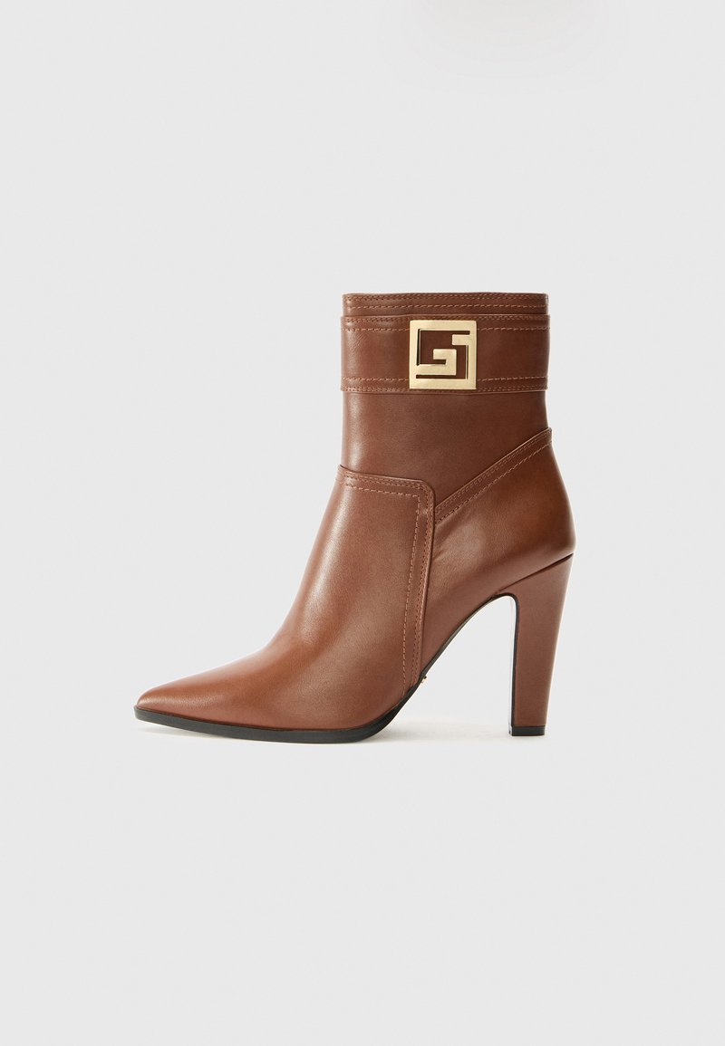 Gaudi Enkellaarsjes met hoge hak bruin Gaudi Enkellaarsjes met hoge hak bruin